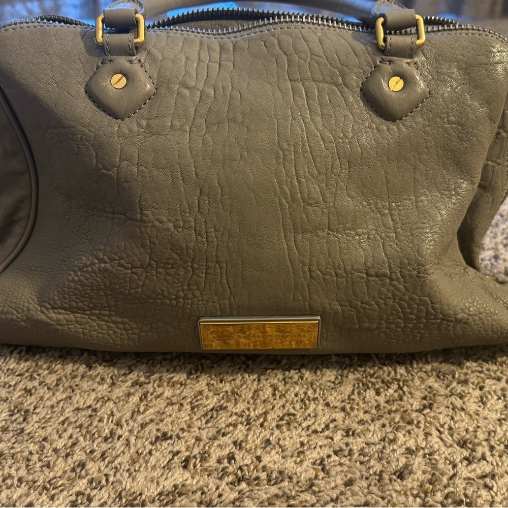 Marc By Marc Jacobs Textured Gray Satchel